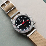 Woven Nylon Single Pass Strap - Sand - The Strap Tailor