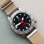 Woven Nylon Single Pass Strap - Sand - The Strap Tailor