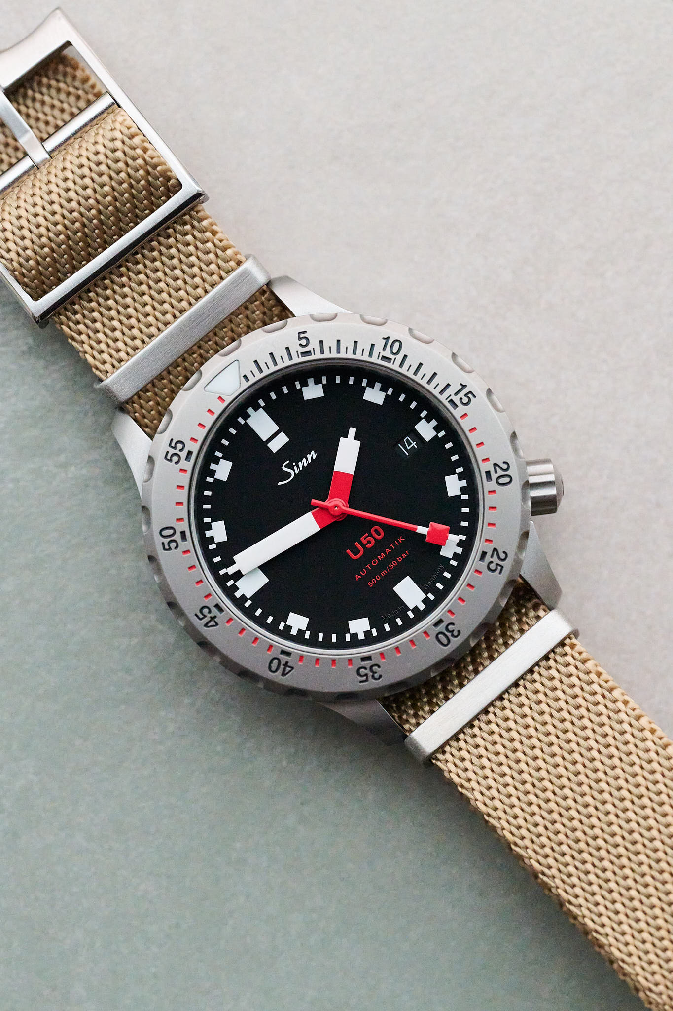 Woven Nylon Single Pass Strap - Sand - The Strap Tailor