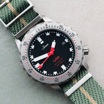 Woven Nylon Single Pass Strap - Sage & Khaki - The Strap Tailor