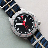 Woven Nylon Single Pass Strap - Navy, Black & Khaki - The Strap Tailor