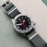 Woven Nylon Single Pass Strap - Dark Grey - The Strap Tailor