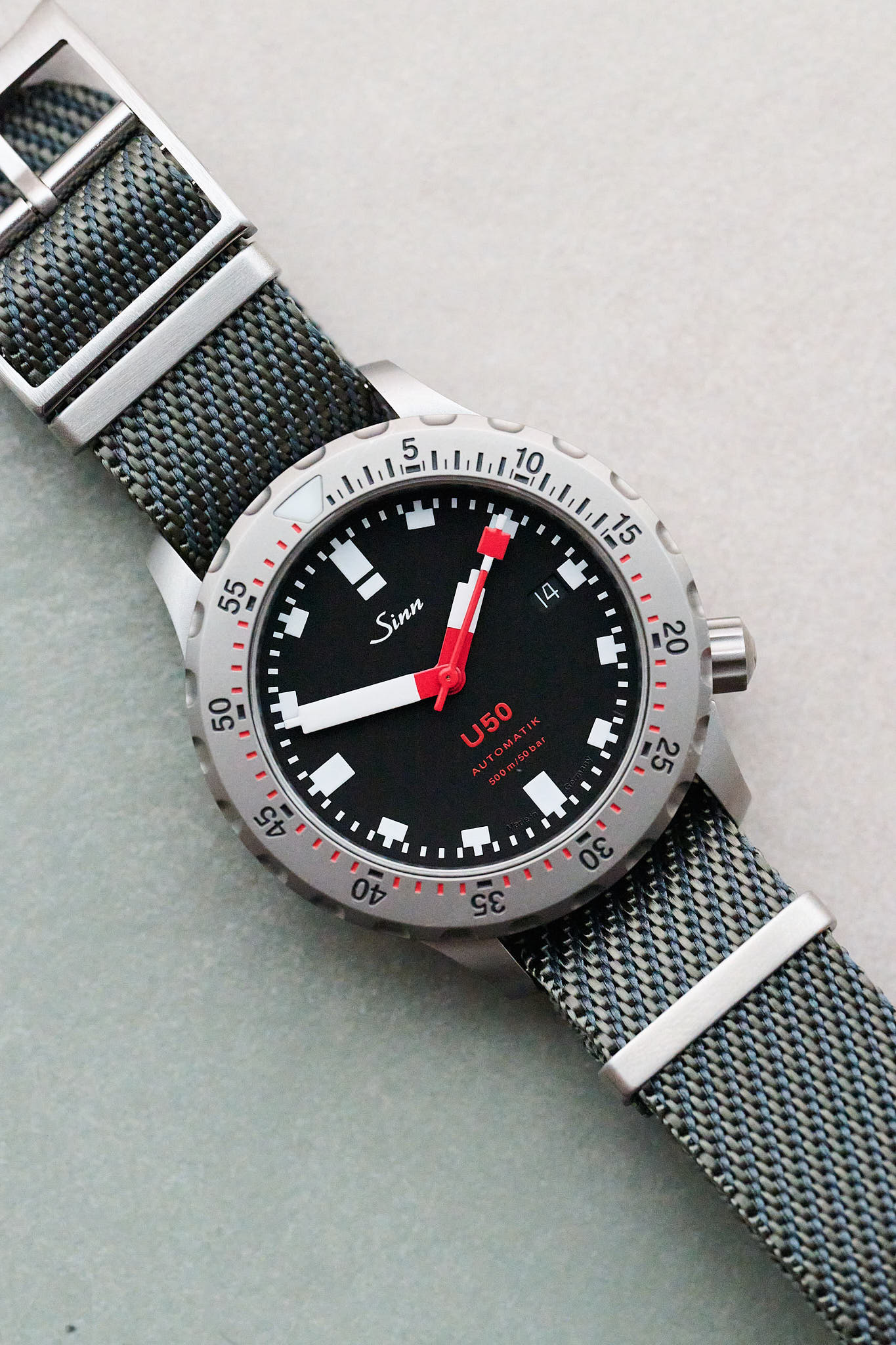 Woven Nylon Single Pass Strap - Dark Grey - The Strap Tailor