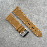 24mm Suede Strap - Khaki Tan - 120/70mm