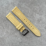 18mm Suede Strap - Light Yellow- 110/65mm