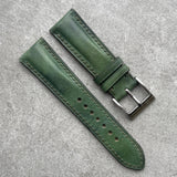 21mm Cordovan Strap - Marbled Green - 110/65mm