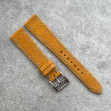 20mm Suede Strap - Mustard - 135/80mm