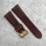 23mm Suede - Dark Brown - 120/70mm