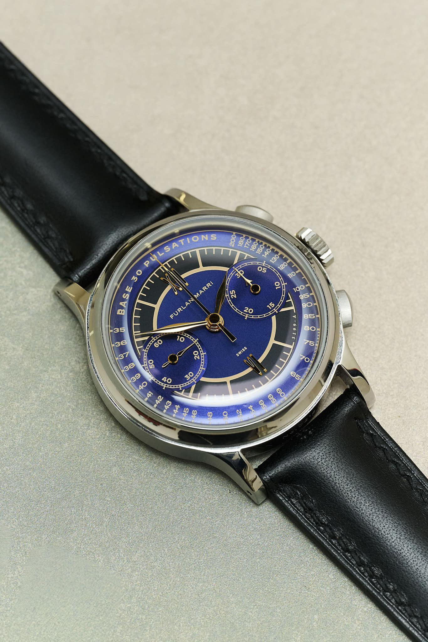 Buttero Padded Watch Strap - Black - RTW - The Strap Tailor