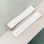 Omega Seamaster 300 Deployant Rubber Strap - White - The Strap Tailor
