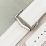 Omega Seamaster 300 Deployant Rubber Strap - White - The Strap Tailor