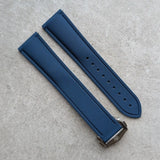 AquaFlex Rubber Deployant Strap - Blue