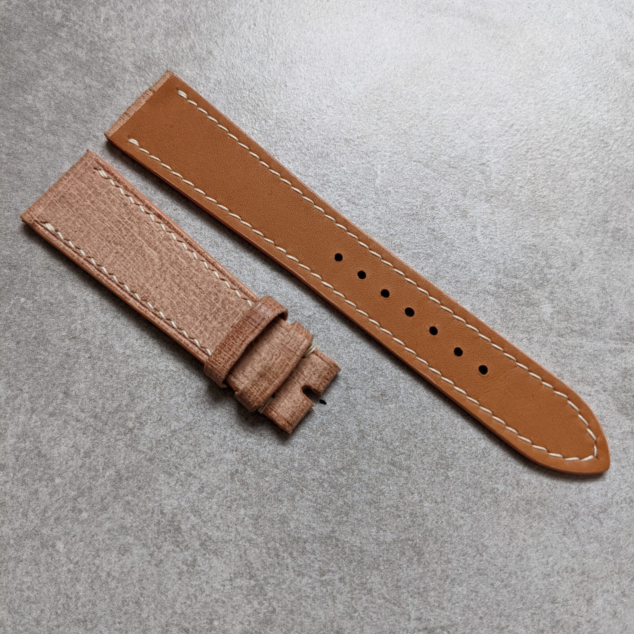Babele Calfskin Watch Strap - Natural - The Strap Tailor
