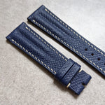 Epsom Calfskin Speedy Ridge Strap - Navy Blue - The Strap Tailor