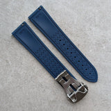 AquaFlex Rubber Deployant Strap - Blue