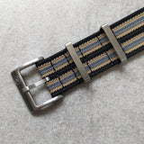 Premium Ribbed Fabric Watch Strap - No Time To Die Bond