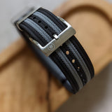 Premium Ribbed Fabric Watch Strap - Bond