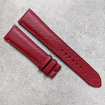 Epsom Calfskin Watch Strap - Oxblood - The Strap Tailor