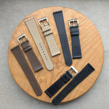 Vintage Style Pig Skin Watch Strap - Beige Slimline - RTW